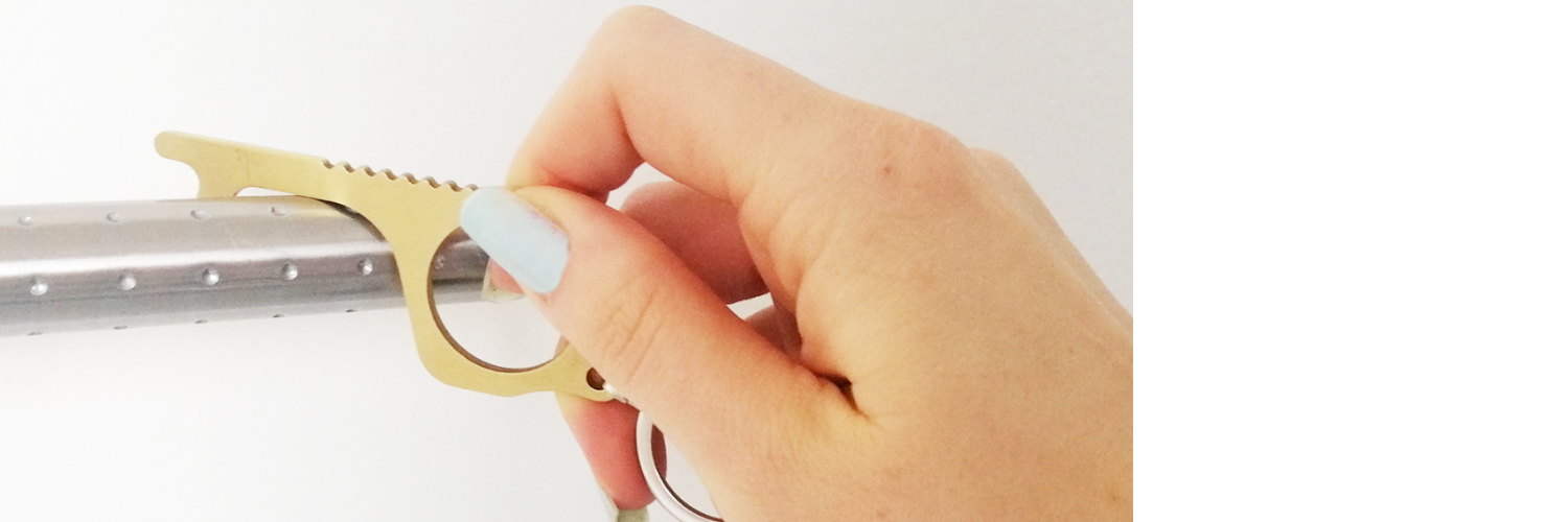 Bannière de la solution : Clé antibactérienne covid en cuivre