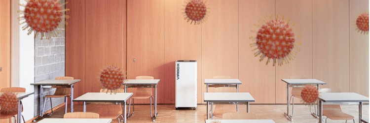 Bannière de la solution : Purificateur d'air anti-covid