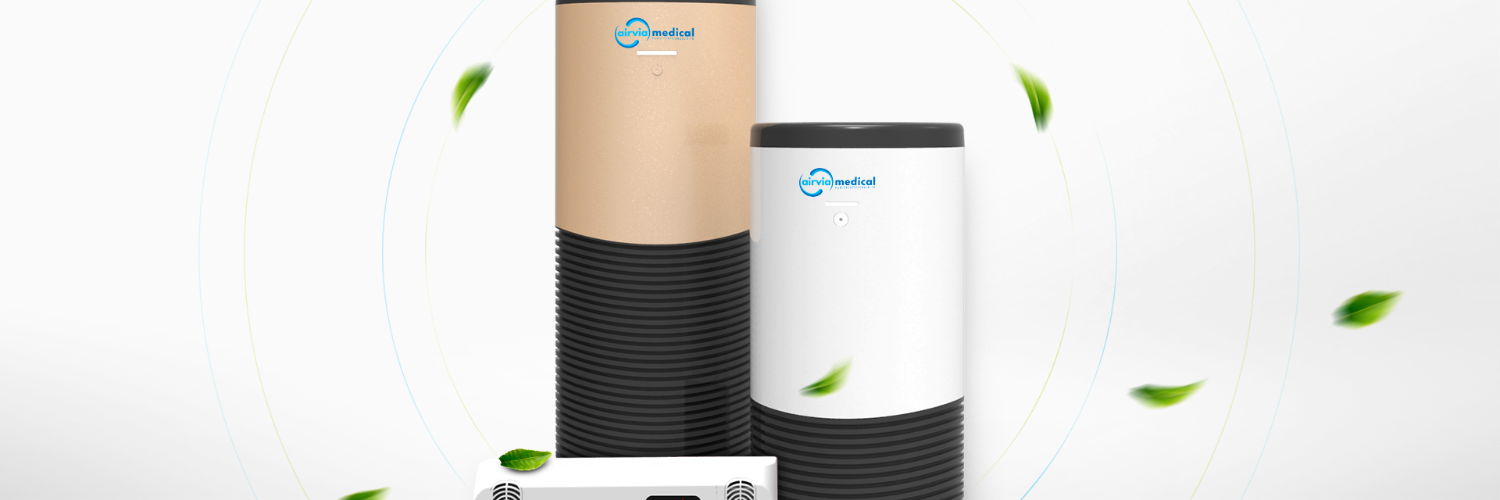 Bannière de la solution : Purificateurs d'air AIRVIA Medical